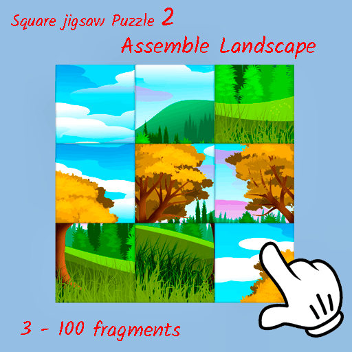 game Square jigsaw Puzzle 2 - Assemble Landscape